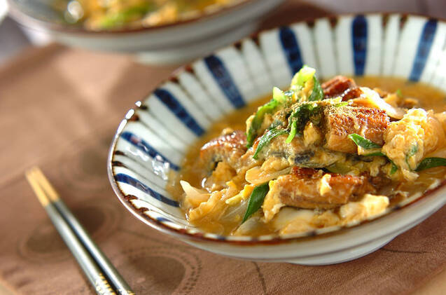 ウナギの卵とじ