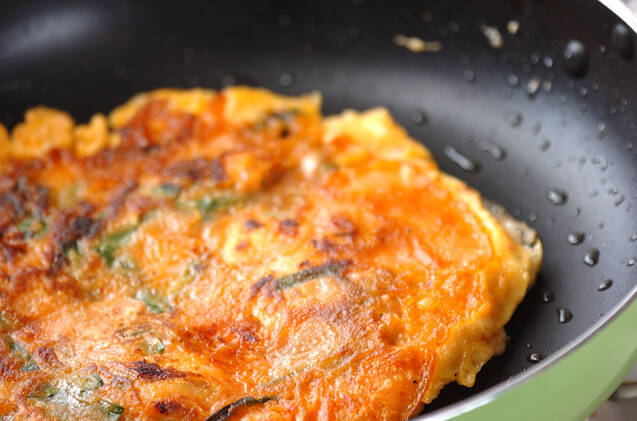 キムチのチヂミの作り方の手順8