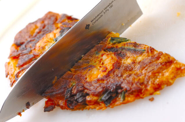 キムチのチヂミの作り方の手順9