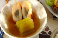 フキとゴボ天の煮物