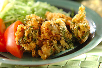 大葉入りカキフライ