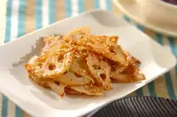 レンコンの桜エビ炒め