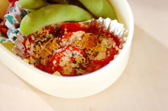 プチトマトのパン粉焼き