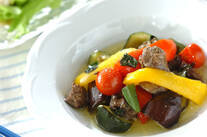 レバーと野菜のオイル煮