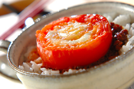 トマたまそぼろご飯