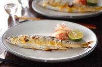 鮎の肝みそ焼き