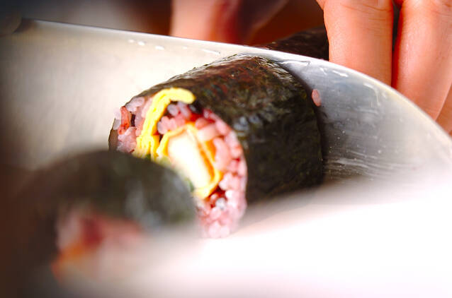 黒米巻き寿司の作り方の手順9