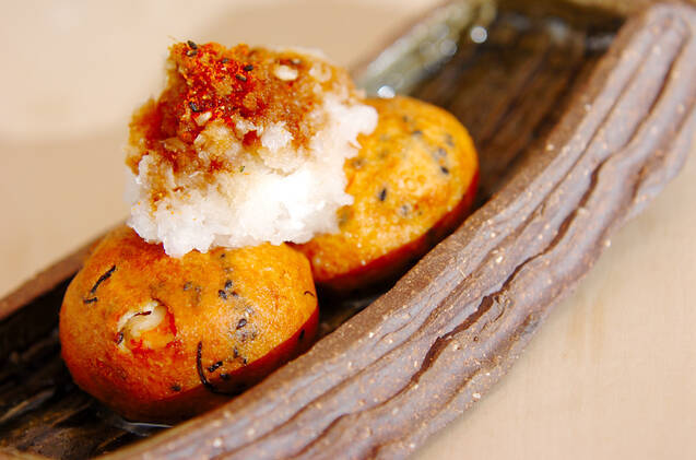 揚げたてひりょうずのおろしのせ