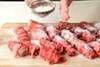コンニャクの牛肉巻きの作り方の手順6