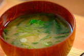 ほうれん草のみそ汁