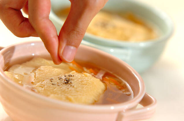 ふんわり卵のコンソメスープの作り方の手順5