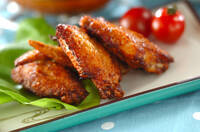 ユズジャムで手羽の唐揚げ