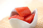 スイカのリキュール和えの作り方2