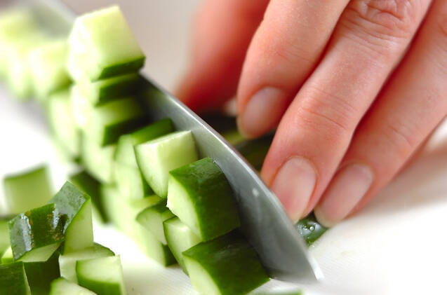 ジュンサイののり和えの作り方の手順2