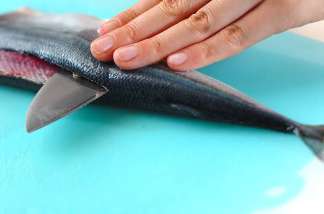 サンマのみそチーズ焼きの作り方の手順1