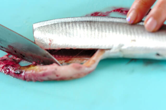 サンマのみそチーズ焼きの作り方の手順1