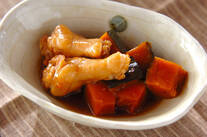 手羽元とカボチャの煮物