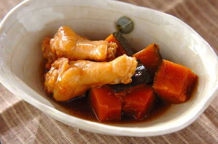手羽元とカボチャの煮物