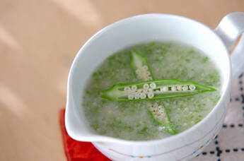 オクラの冷たいスープ