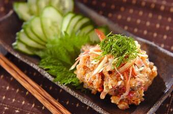 アジの香味みそたたき