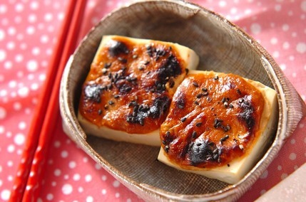 豆腐のショウガ田楽