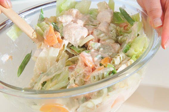 マカロニとろろマヨの作り方の手順4