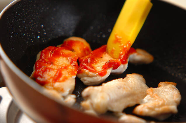 チキンのピザソース焼きの作り方の手順3