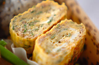 肉そぼろの卵焼き