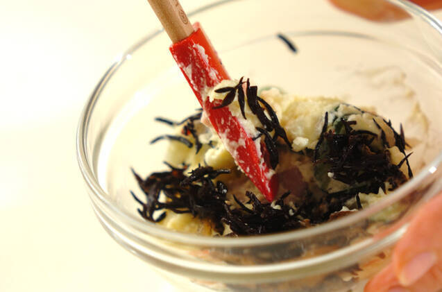 ヒジキ入りポテトサラダの作り方の手順1