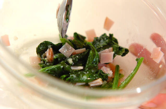 ホウレン草バターの作り方の手順3