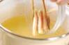 ミョウガの卵汁の作り方の手順4