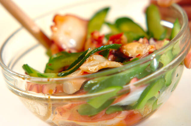 タコとキュウリのピリ辛和えの作り方の手順5