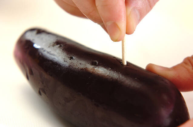 レンジナスのナムルの作り方の手順2