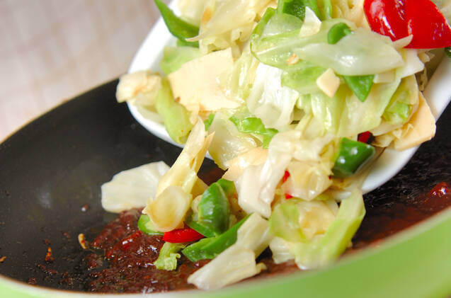 野菜のピリ辛みそ炒めの作り方の手順8