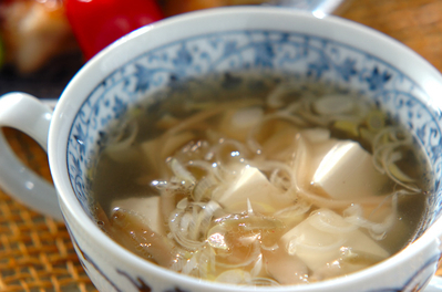 ザーサイと豆腐のスープ レシピ 作り方 E レシピ 料理のプロが作る簡単レシピ