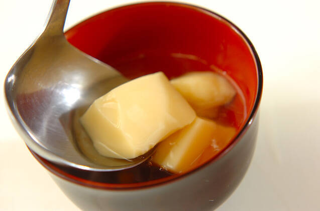 卵豆腐のすまし汁の作り方の手順3