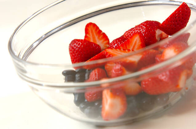 ベリーとバルサミコのデザートの作り方の手順2