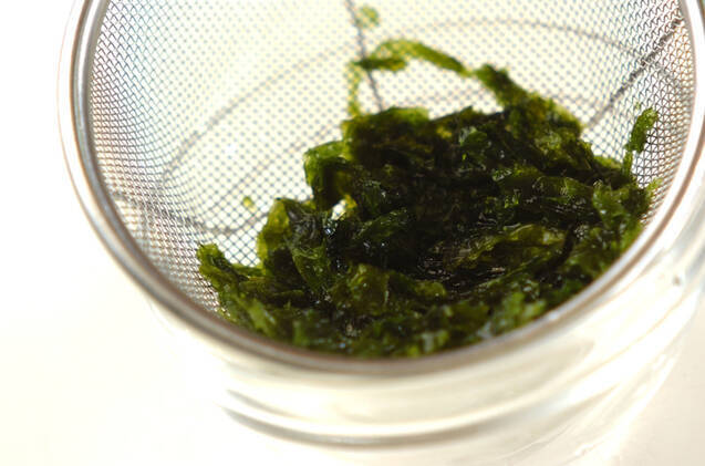 ナメコとアオサのみそ汁の作り方の手順2