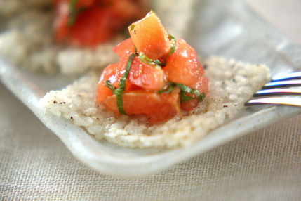 チーズご飯カナッペ風