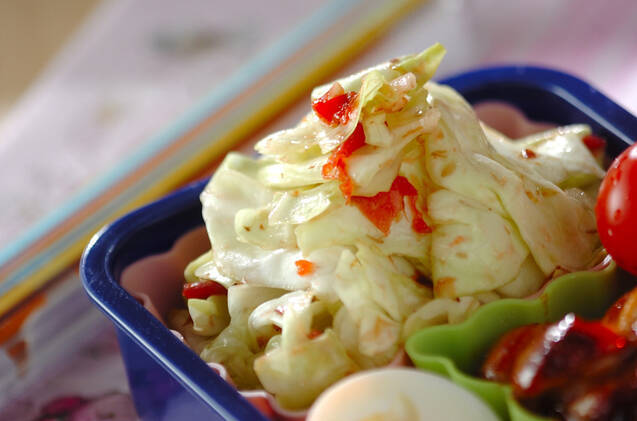 キャベツの梅和え