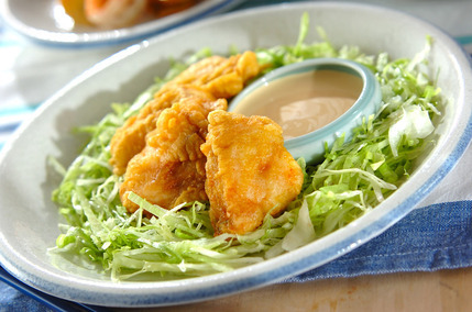 白身魚のサックリカレー揚げ