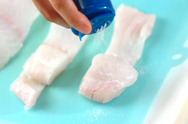 白身魚のサックリカレー揚げの作り方の手順1