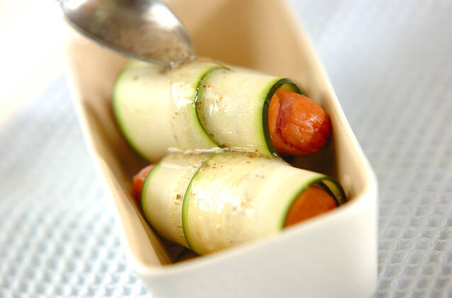 くるくるズッキーニのサラダの作り方の手順4