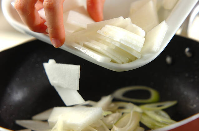 ホタテと冬瓜のミルク炒め煮の作り方の手順8