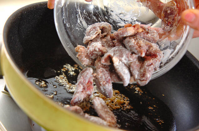 鶏レバーのピリ辛炒めの作り方の手順6