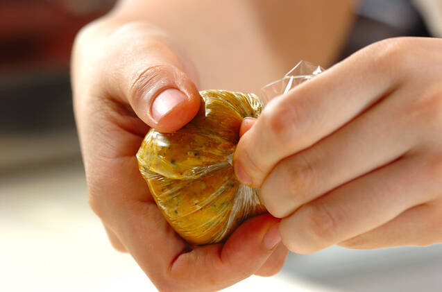 カボチャのあん団子の作り方の手順1