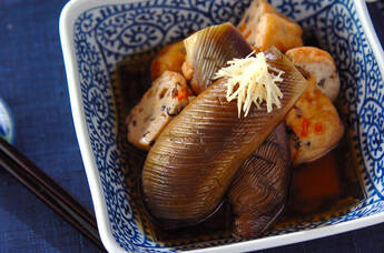 ナスとひりょうずの煮物