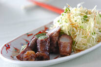 牛肉のネギ巻き焼き