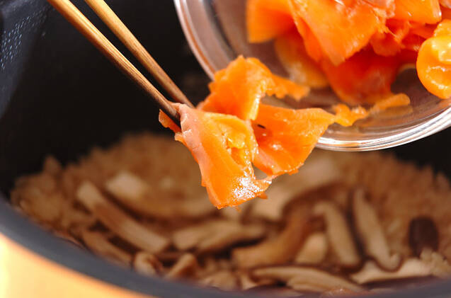 サーモンご飯の作り方の手順3