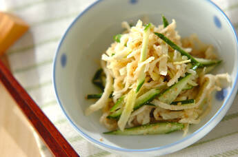 切干し大根の甘酢和え